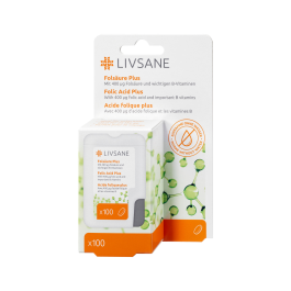 LIVSANE Folijskābe plus tabletes N100