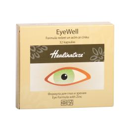 Healinature EyeWell Formula redzei un acīm ar cinku - 0,55 g cietā želatīna kapsulas N32