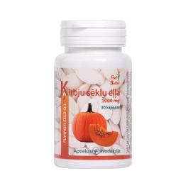Ķirbju sēklu eļļa 1000 mg - 1,435 g mīkstā želatīna kapsulas N30