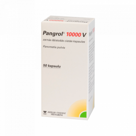 PANGROL 10000 V zarnās šķīstošās cietās kapsulas N50
