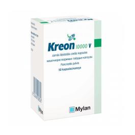 Kreon 10 000 V zarnās šķīstošās cietās kapsulas N50