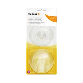 Medela Contact™ silikona krūšu galu aizsargi N2 ar plastmasas uzglabāšanas trauciņu