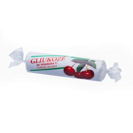 Glikoze ar vitamīnu C ar aromatizētāju - ķirsis Uztura bagātinātājs 10 tabletes