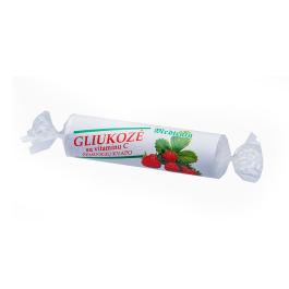 Glikoze ar vitamīnu C ar aromatizētāju - zemene Uztura bagātinātājs 10 tabletes