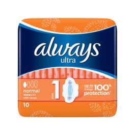 Always Ultra Normal Higiēniskās paketes N10