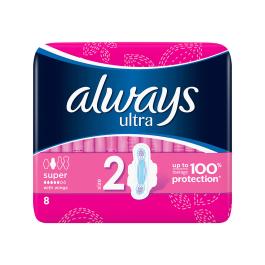 Always Ultra Super Plus Higiēniskās paketes N8