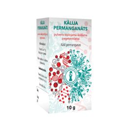 Kālija permanganāts RFF, pulveris skalojamā šķīduma pagatavošanai 10 g