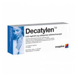 DECATYLEN 0,25mg/0,03mg sūkājamās tabletes N40   
