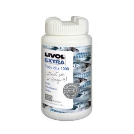 LIVOL EXTRA Omega-3 zivju eļļa 1000mg kapsulas N120 